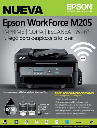 All in one printer (multifunction). Epson WorkForce M205 | La WorkForce M205 es la multifunciona… | Flickr