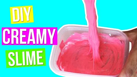 Diy Super Creamy Slime Recipe Without Borax Youtube