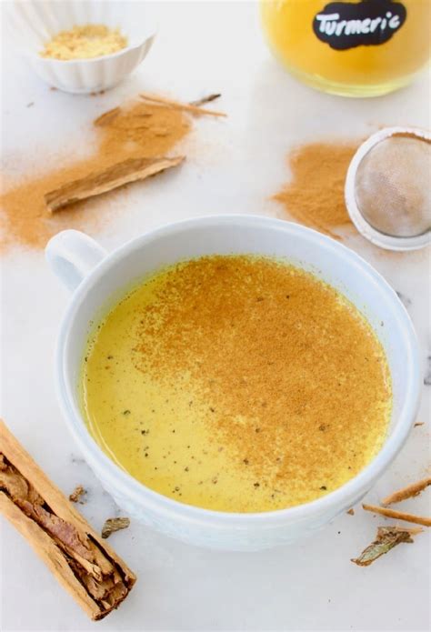 Golden Turmeric Latte Recipe Veggie Society