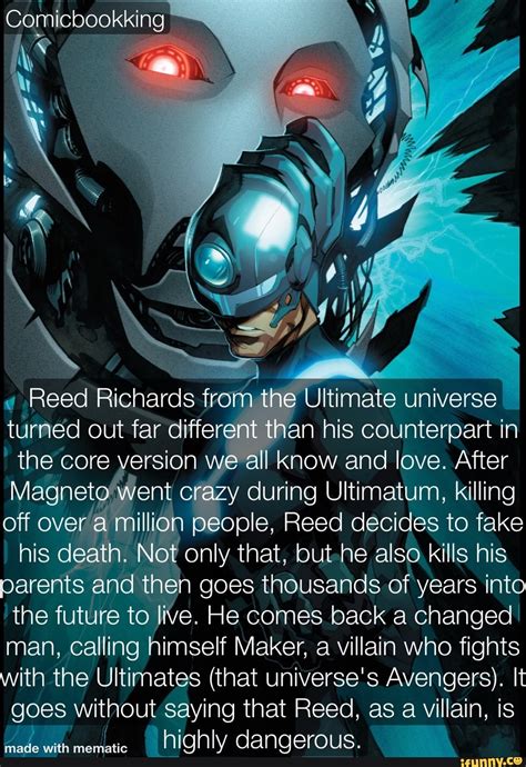 Comicbookking Reed Richards From The Ultimate Universe Turned Out Far