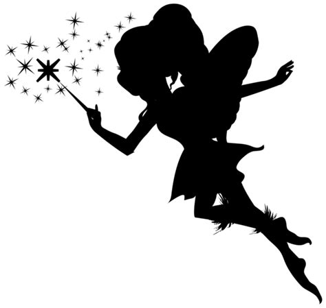 Fairy With Wand Silhouette Png Clip Art Image Gallery Yopriceville