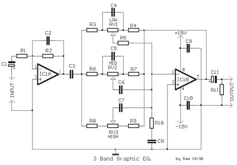 3 Band Equalizer Circuit Diagram And Instructions