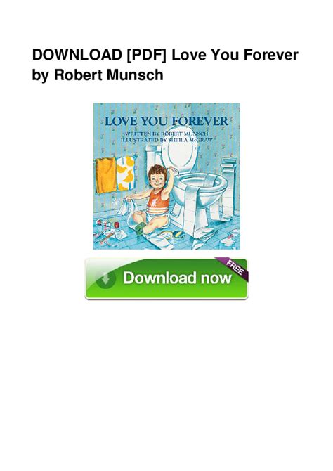 Love You Forever Robert Munsch Cover
