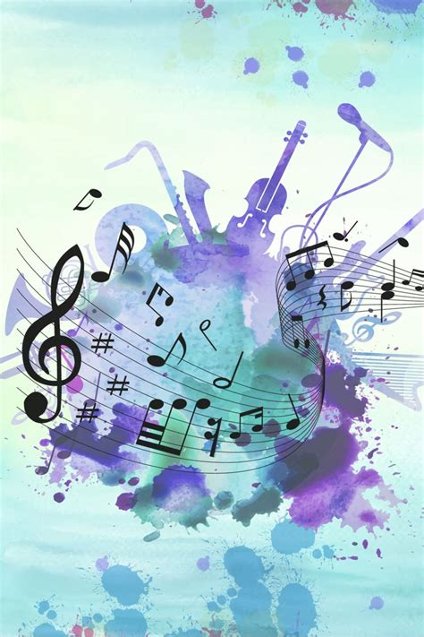 Watercolor Music Musical Notes Advertising Background In 2020 Music