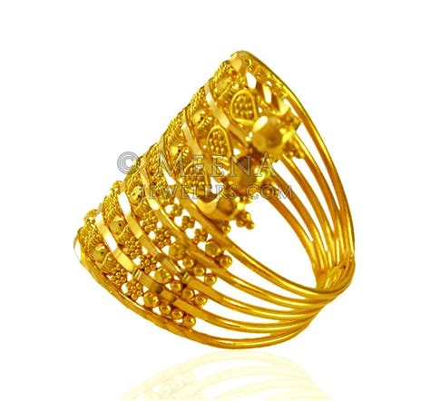 22k Gold Traditional Ring Rilg22829 22k Gold Wide Design Ring Is