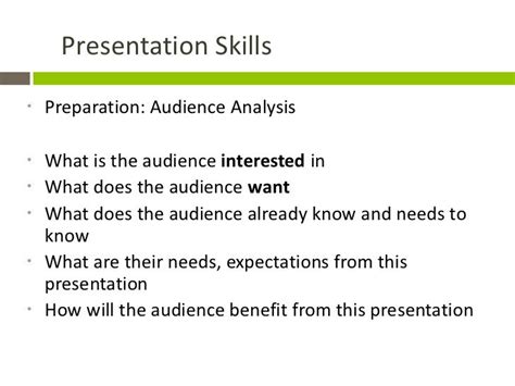 Presentation And Communication Skills