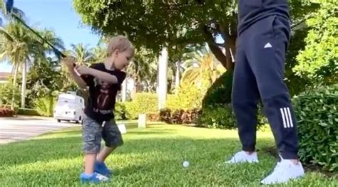 Watch Look Out World — Dustin Johnsons Kid Can Already Rip It