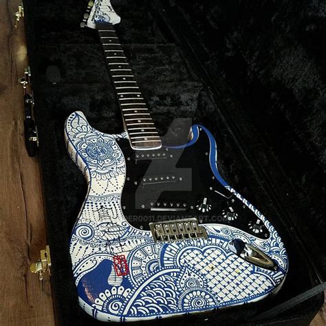 Custom Painted Stratocaster Body Guitar By Xander0011 On Deviantart