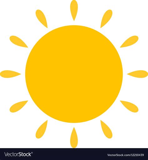Sunny Weather Royalty Free Vector Image Vectorstock