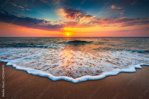 Beautiful Sunrise Over The Sea Stock Photo Adobe Stock