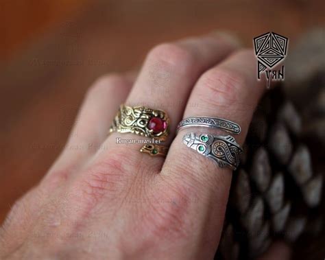 Loki Ring Viking Ring Loki Salmon Ring Norse Ring Etsy Viking