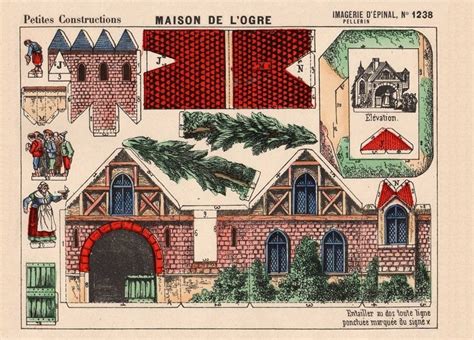 Pin By Dora On Christmas Paper Houses Vintage Paper Crafts Paper