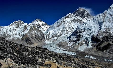 Zdjęcia Widok Ze Szczytu Kala Pattar Sagarmatha Himal Mt Everest
