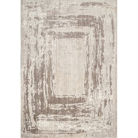 Nuloom 8 X 10 Light Brown Indoor Abstract Area Rug In The Rugs