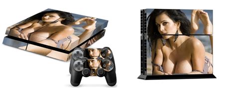 1pcs Sex Hot Girl Vinyl Sticker For Playstation 4 Console Ps4 Games Skin 2 Pcs Stickers For