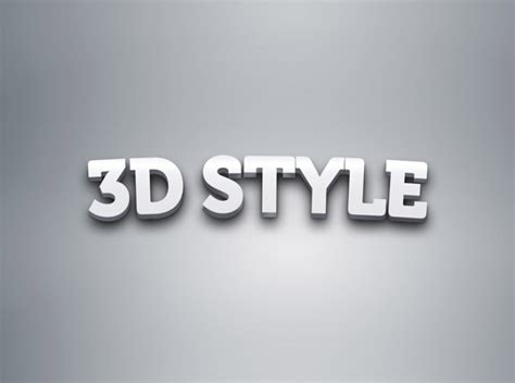 3D Text Effect Style PSD - Free Download | Freebiesjedi