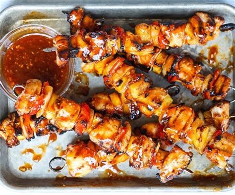 Feb 23, 2021 · grilled bacon ranch chicken kabobs full of flavor & so easy to make! BBQ Chicken Bacon Pineapple Kabobs #recipes #grilled ...