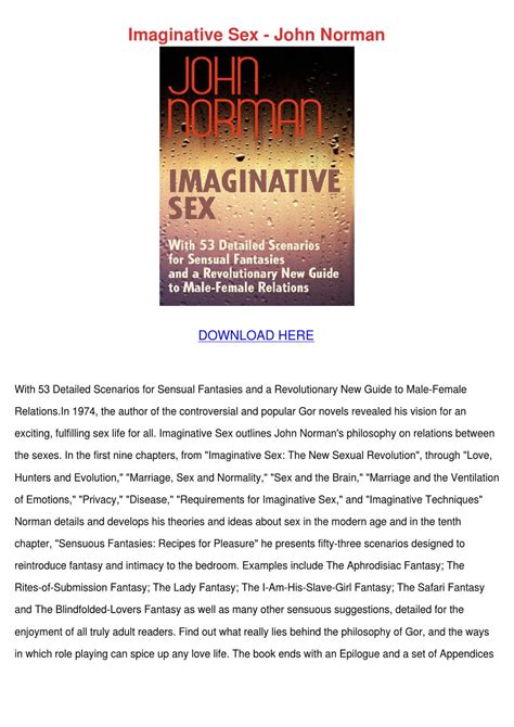 Imaginative Sex John Norman By Kathryn Gressman Issuu