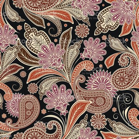 Seamless Pattern With Paisley Stock Illustration ...