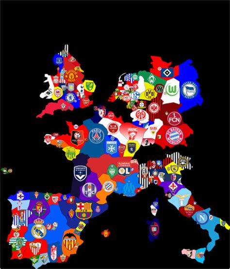 England Football Clubs Map