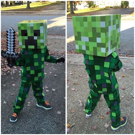 Limit my search to r/minecraft. Creeper Minecraft Kostüm selber machen | Verkleden ...