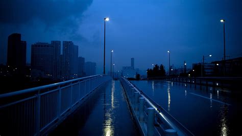Dark wallpapers can make everything on a busy desktop standout. Sidewalk Bridge With Lights HD Dark Aesthetic Wallpapers ...
