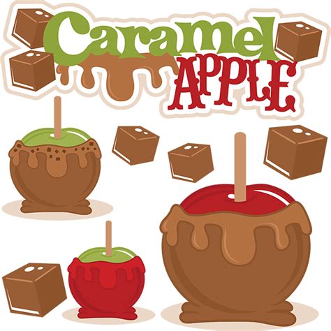 Caramel Apple Svg Cut File Caramel Apple Cutting File Fall Acal Files