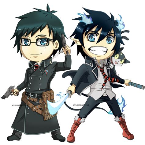 Ao No Exorcist Rin And Yukio Chibis By Kanokawa On Deviantart Ao No Exorcist Blue Exorcist