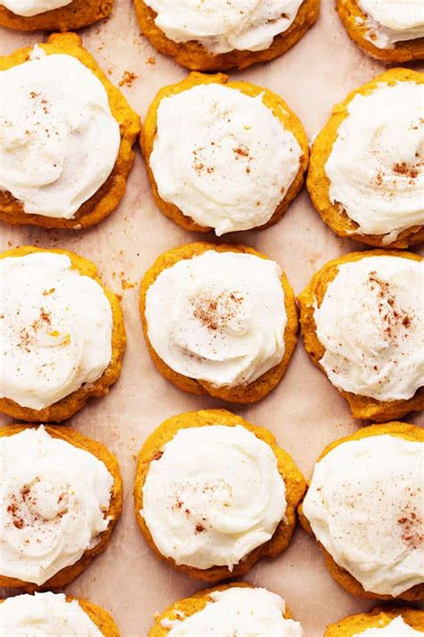 Melt In Your Mouth Pumpkin Cookies With Cream Cheese