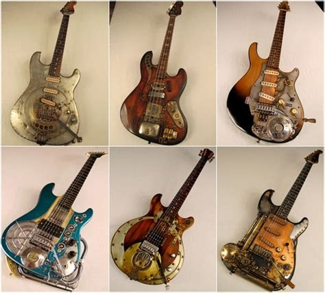 Tony Cochrans Steampunk Guitars Look Amazing