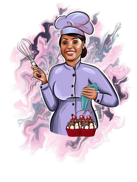 Chef Cartoon Logo Design Cartoon Portrait Logo Custom Etsy In 2021