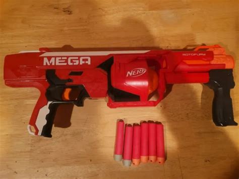 NERF GUN MEGA Series RotoFury Blaster Pump Action Dart Tested Works PicClick