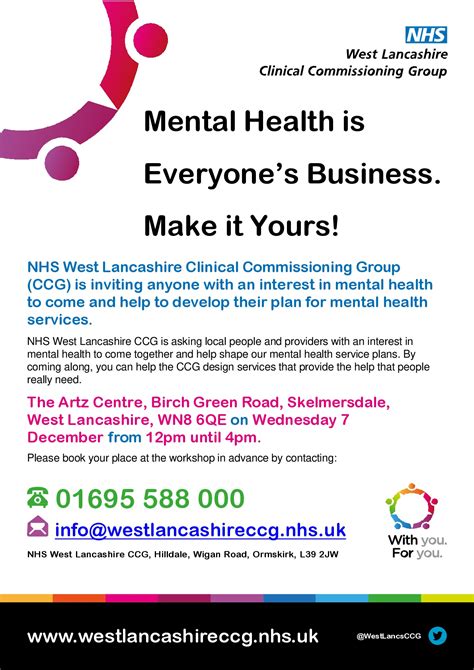 Help Your Local Nhs To Shape Mental Health Services In West Lancashire Skem News The Top
