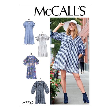 Mccall S Sewing Pattern Misses Dresses L Xl Walmart
