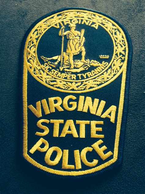 Virginia State Police State Police Police Patches Police