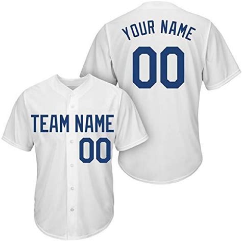 Custom Baseball Jersey Embroidered Your Names And Numbers White