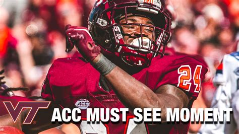 Virginia Tech S Malachi Thomas Explodes To The End Zone Acc Must See Moment Stadium