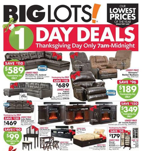 What Stores Will Have Black Friday Deals On Thanksgiving - Big Lots Thanksgiving 2017 Ad Scan Deals and Sales #coupons Big Lots
