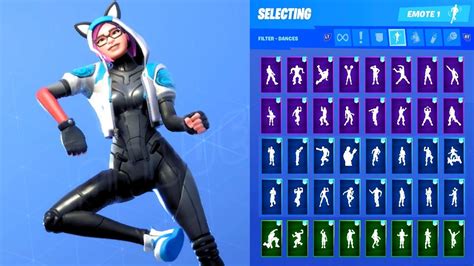 Lynx Stage 2 Blue Skin Showcase With All Fortnite Dances And Emotes