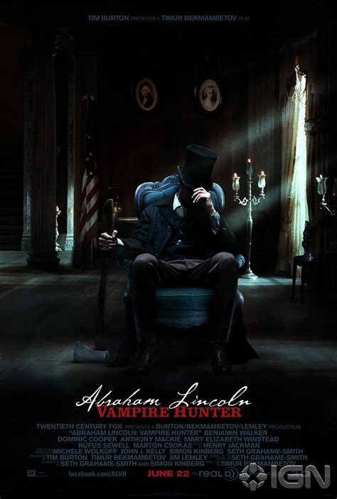 Abraham Lincoln Vampire Hunter 2012 New Movie Poster The