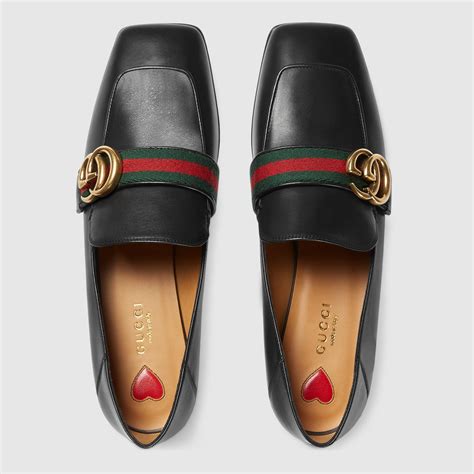 Leather Double G Loafer Gucci Womens Moccasins And Loafers 423537dkhc01060