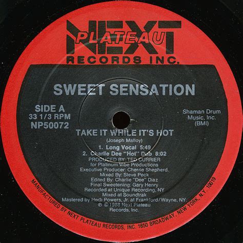 Sweet Sensation Take It While Its Hot 1988 Vinyl Discogs