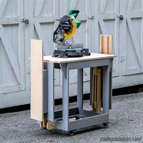 Diy Portable Miter Saw Station Folds Like A Pocket Knife Saws On