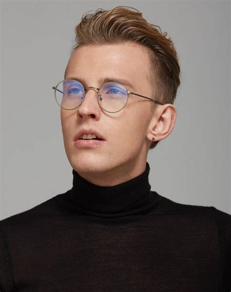 Metal Men Round Glasses Round Glasses For Men Clear Metal Round Glasses Men Mens Glasses