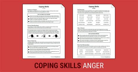 Coping Skills Anger Worksheet Therapist Aid Dbt Worksheets