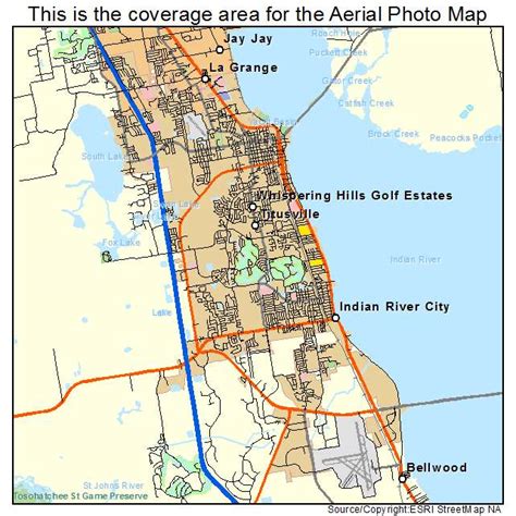 Aerial Photography Map Of Titusville Fl Florida