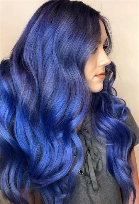 65 iridescent blue hair color shades and blue hair dye tips dyed hair blue hair color blue