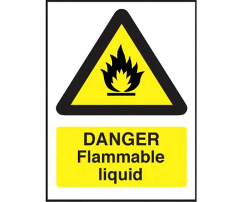 Danger Flammable Liquid Safety Sign Licensed Trade Supplies
