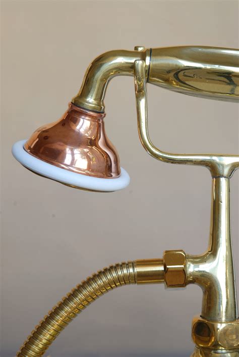 Edwardian Bath Shower Mixer Tap Water And Wood