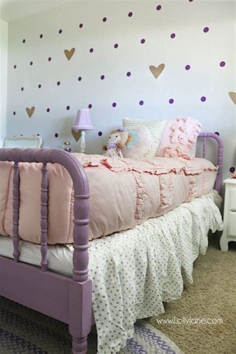 Searching for girls bedroom ideas? little girl purple gold bedroom makeover | Girl room, Gold ...